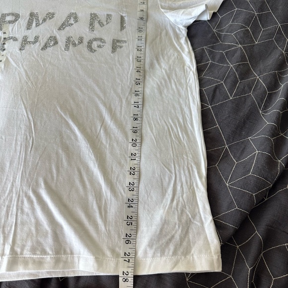 Men's Basic Logo Armani exchange V Neck T shirt sz XL - Picture 4 of 8
